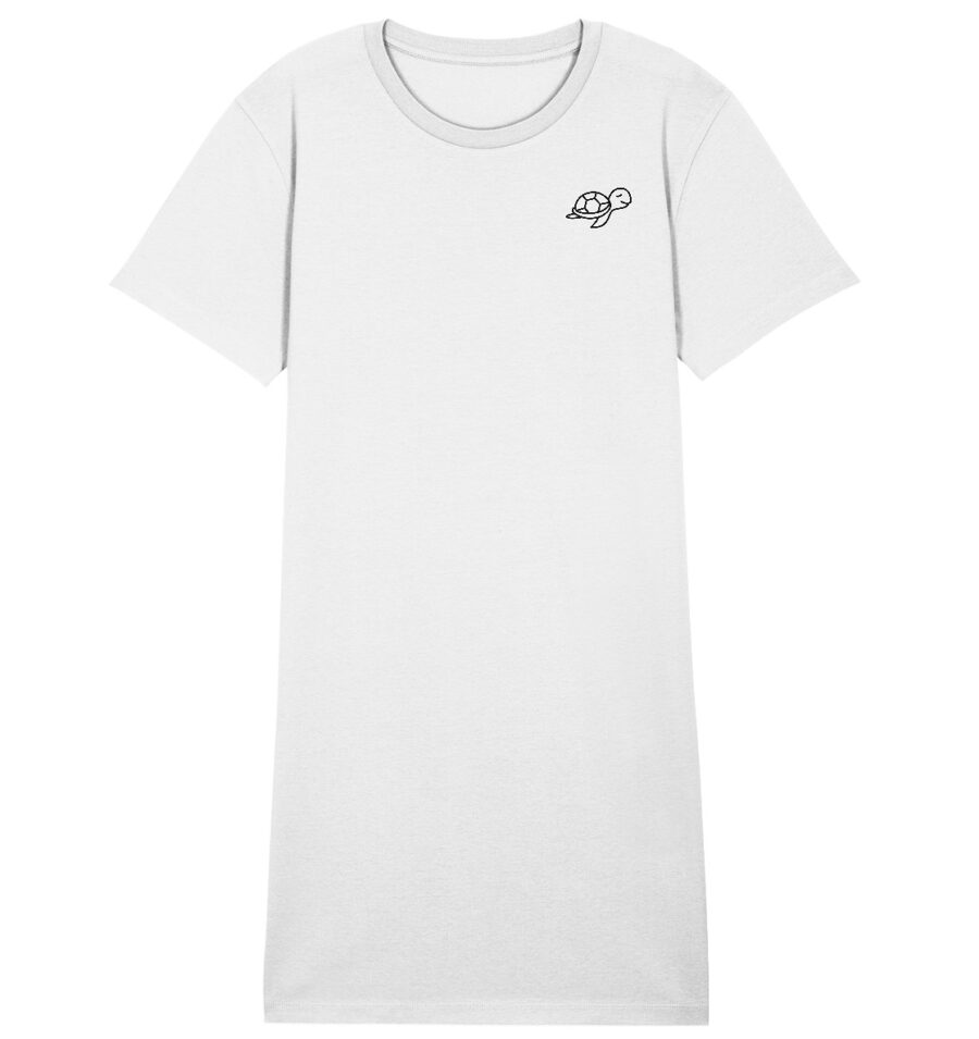 Turtle Ladies Organic Shirt Dress White
