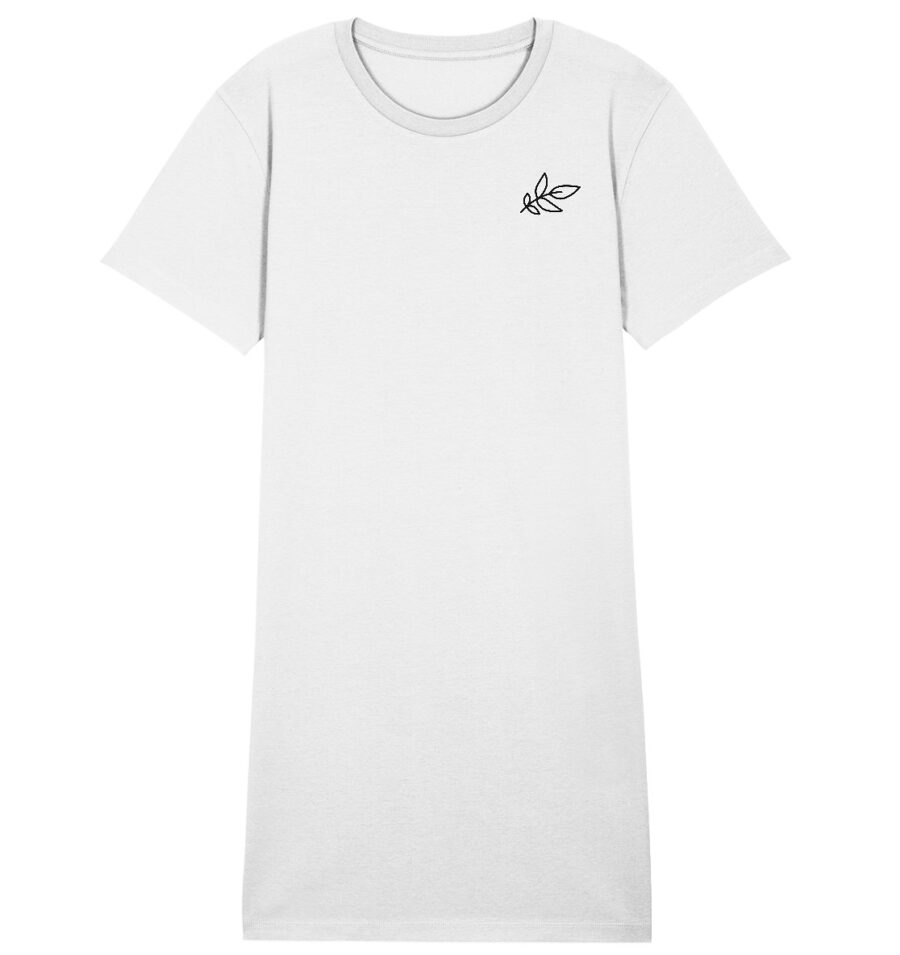 Unbeleafable Ladies Organic Shirt Dress White