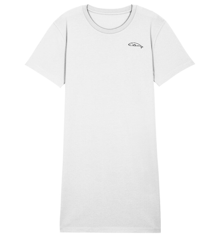 Whale Ladies Organic Shirt Dress White