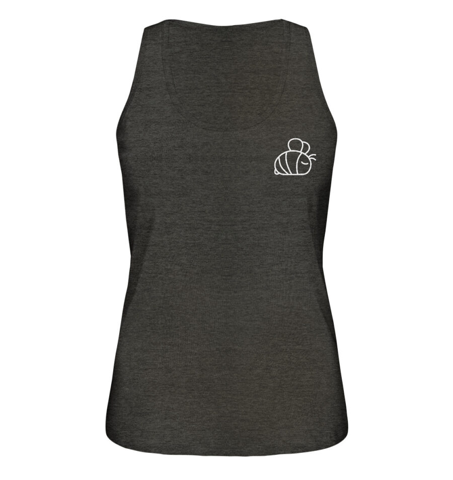 Bee Ladies Organic Tank-Top Dark Heather Grey