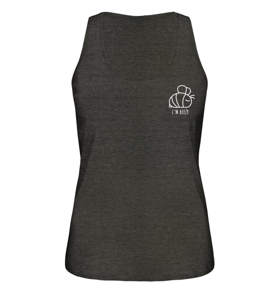 Bee Ladies Organic Tank-Top Dark Heather Grey