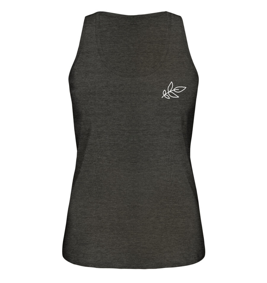 Unbeleafable Ladies Organic Tank-Top Dark Heather Grey