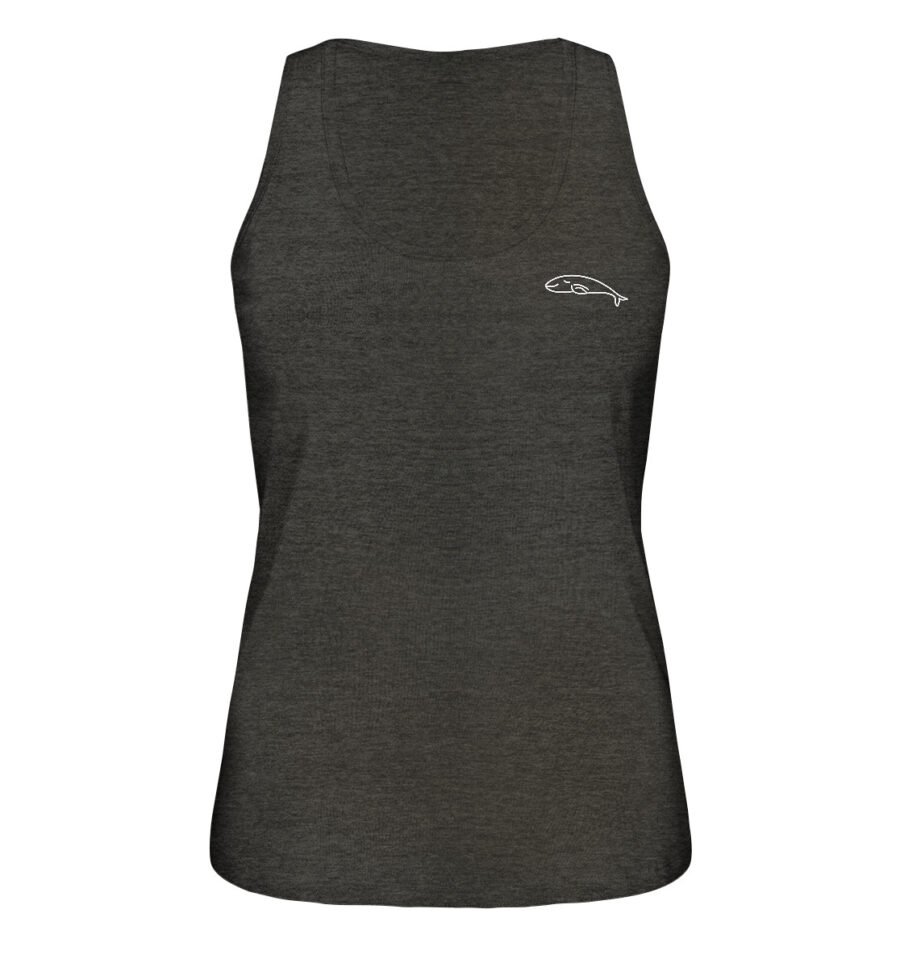 Whale Ladies Organic Tank-Top Dark Heather Grey