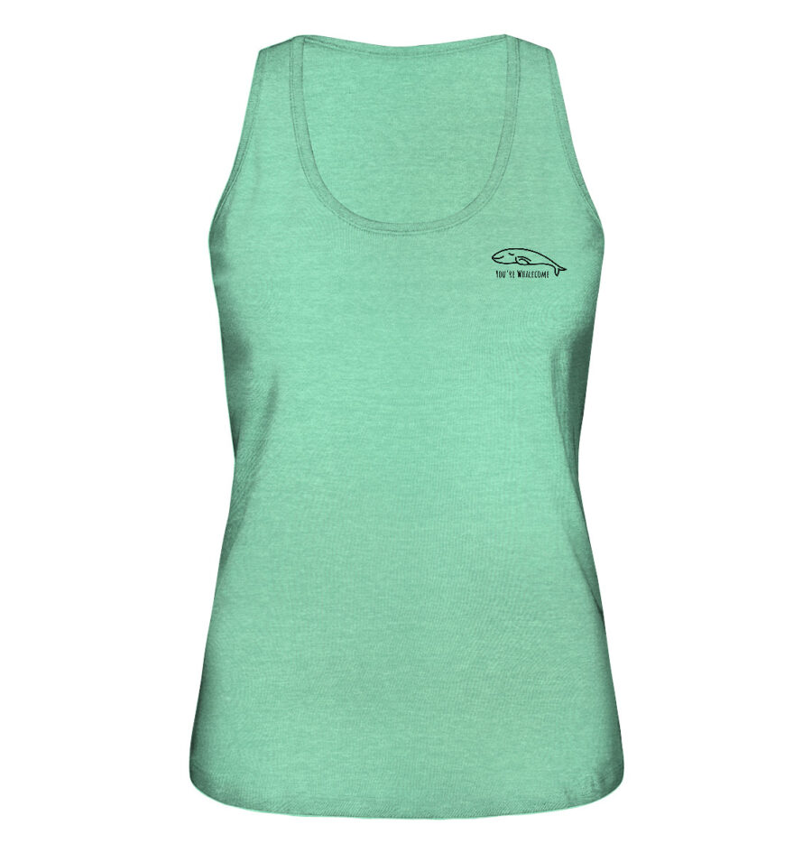 Whale Ladies Organic Tank-Top Mid Heather Green