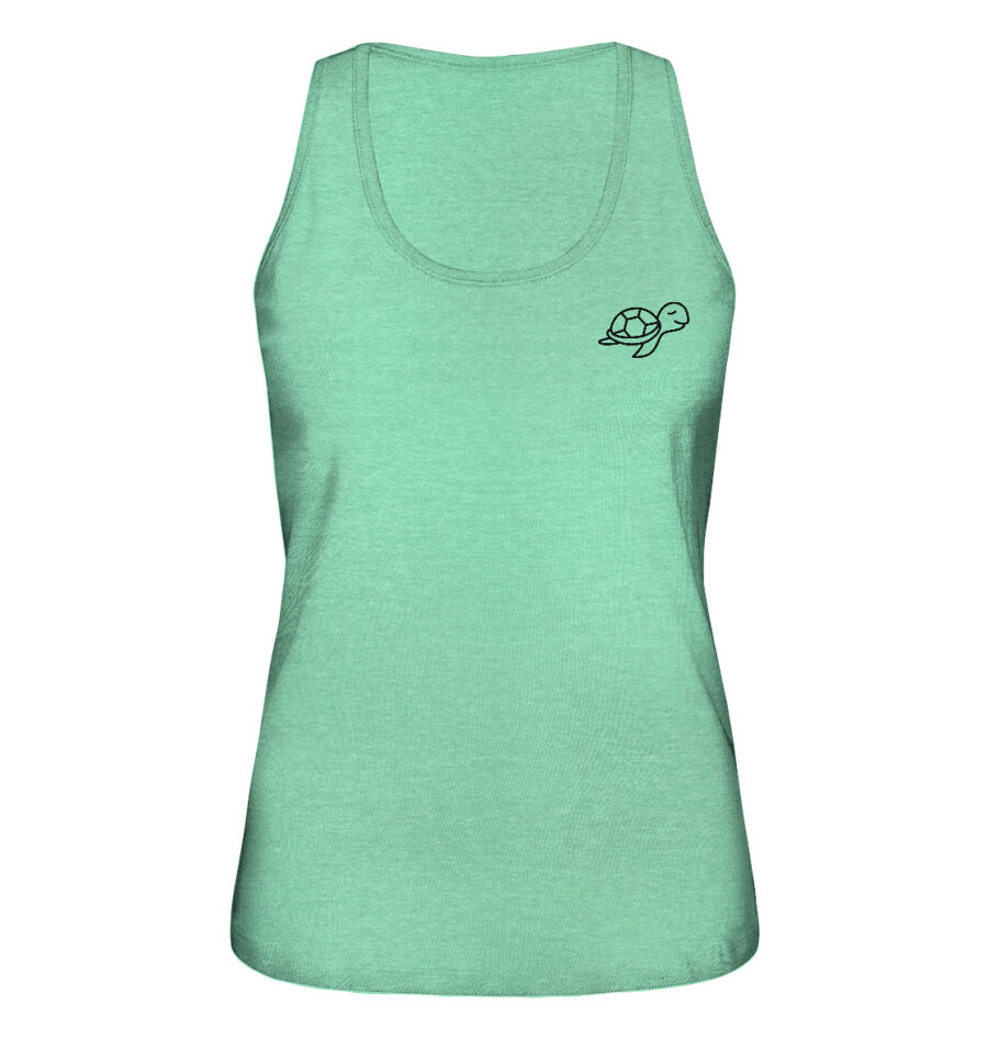 Turtle Ladies Organic Tank-Top Mid Heather Green