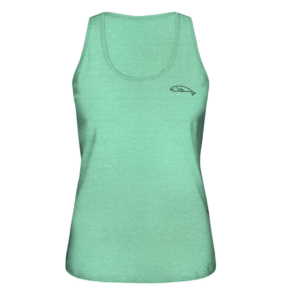 Whale Ladies Organic Tank-Top Mid Heather Green