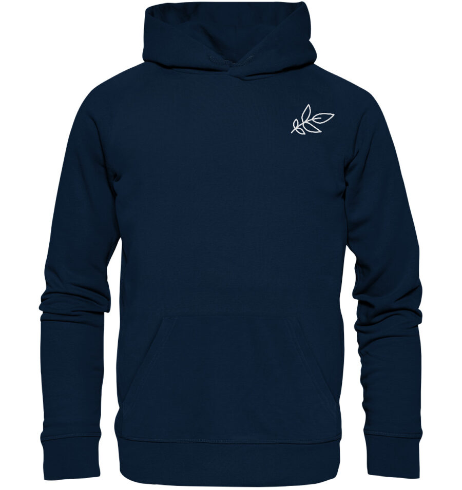 Unbeleafable Organic Basic Hoodie French Navy