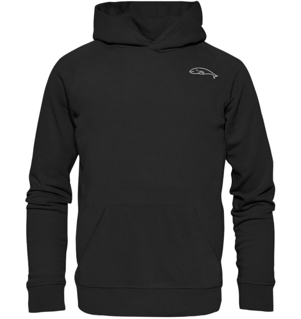 Whale Organic Basic Hoodie Black
