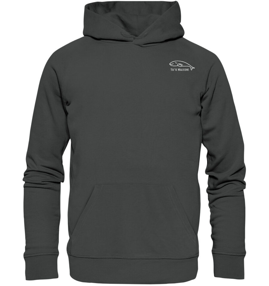 Whale Organic Basic Hoodie Anthracite