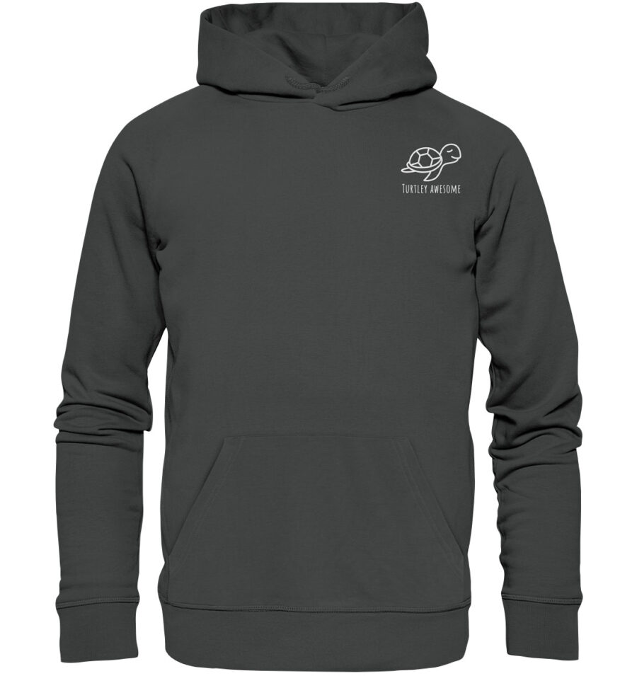 Turtle Organic Basic Hoodie Anthracite