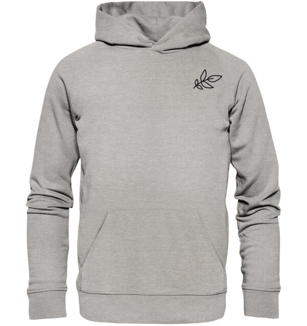 Unbeleafable Organic Basic Hoodie Heather Grey