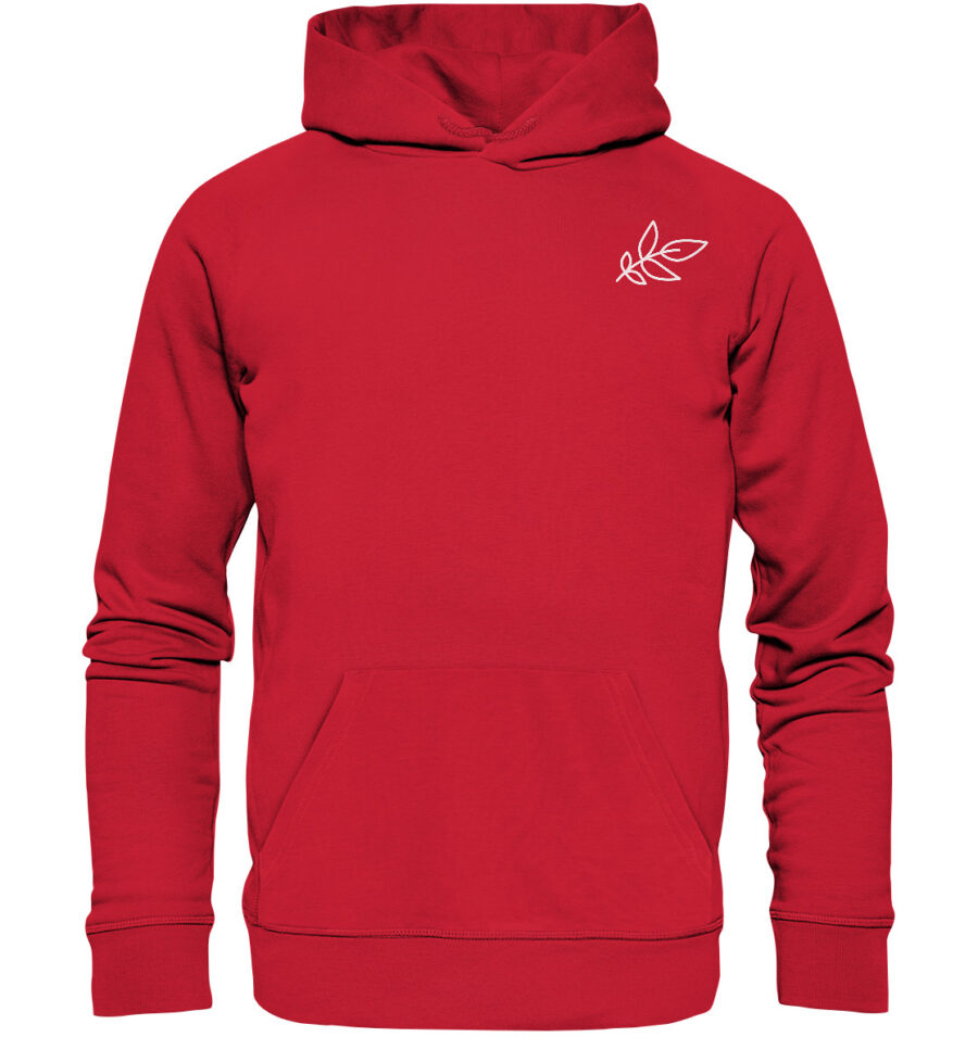 Unbeleafable Organic Basic Hoodie Red