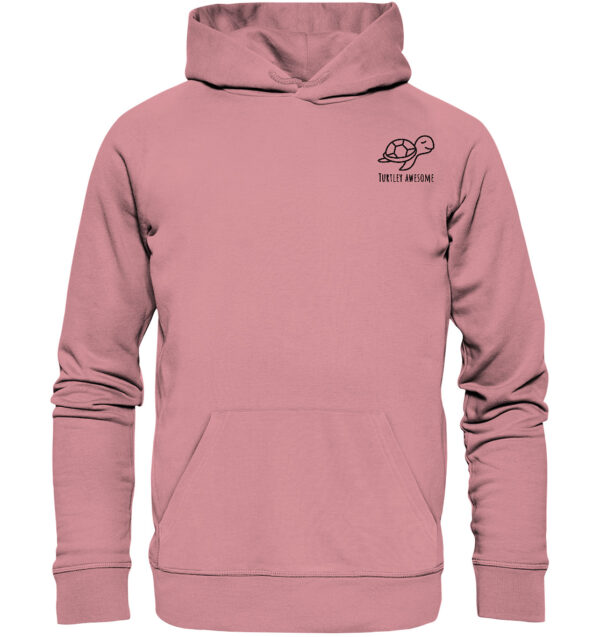 Turtle Organic Basic Hoodie Canyon Pink