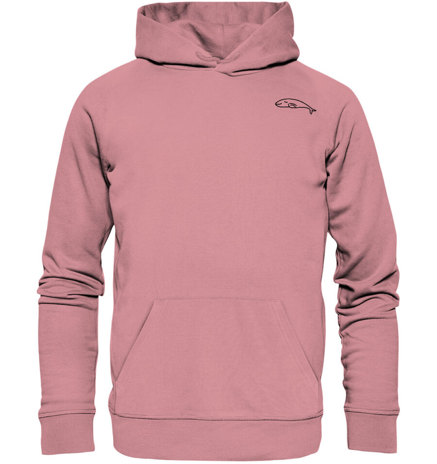 Whale Organic Basic Hoodie Canyon Pink