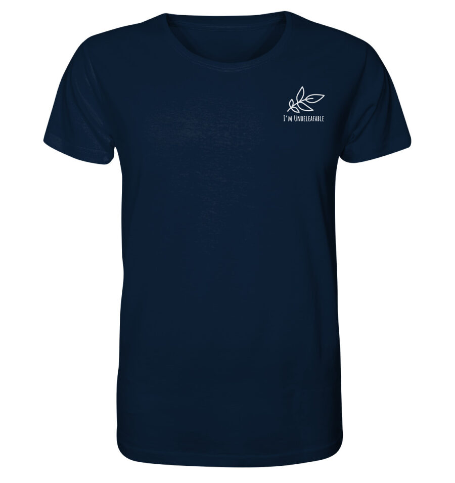 Unbeleafable Organic Basic Shirt French Navy