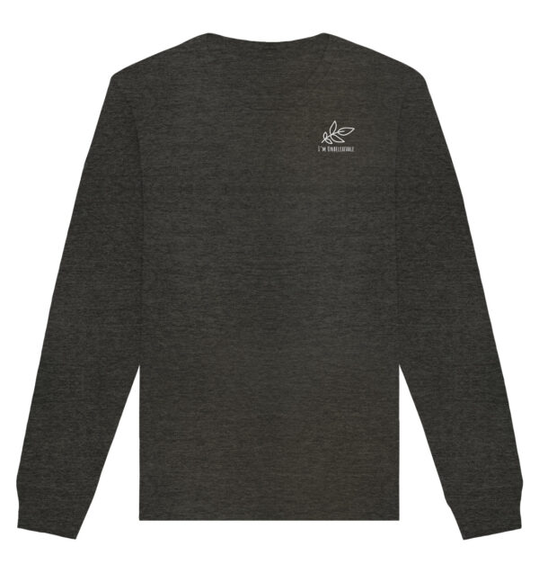 Unbeleafable Organic Basic Unisex Sweatshirt Dark Heather Grey