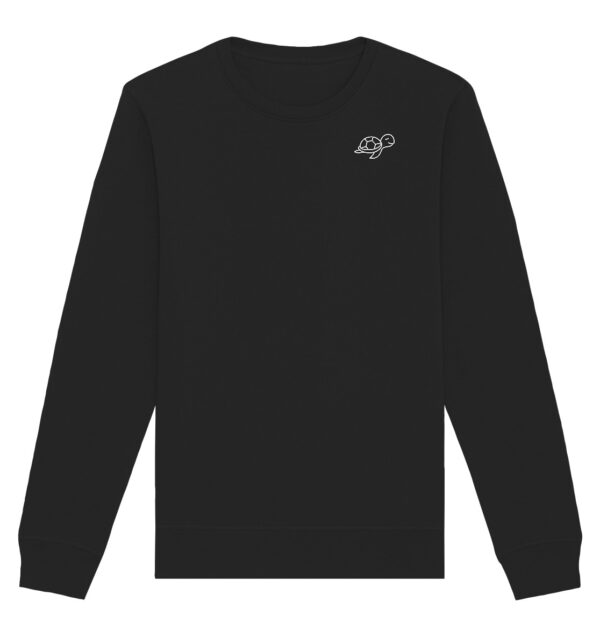 Turtle Organic Basic Unisex Sweatshirt Black