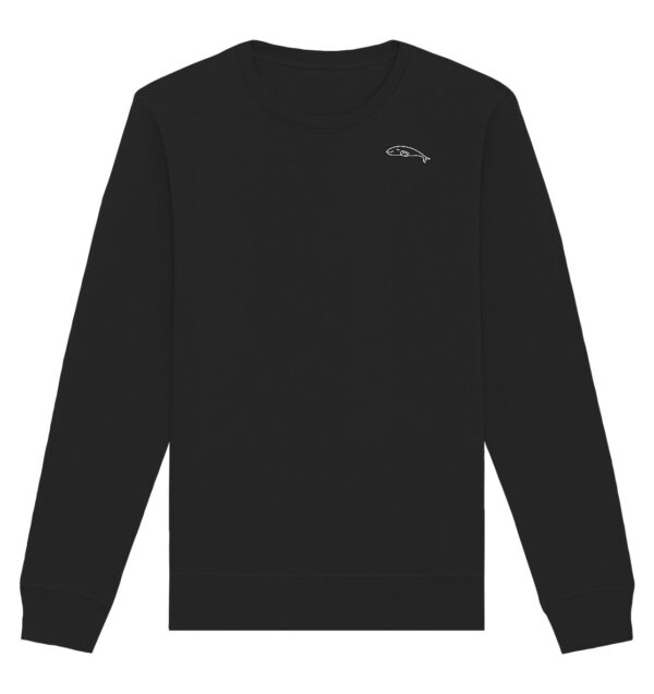 Whale Organic Basic Unisex Sweatshirt Black