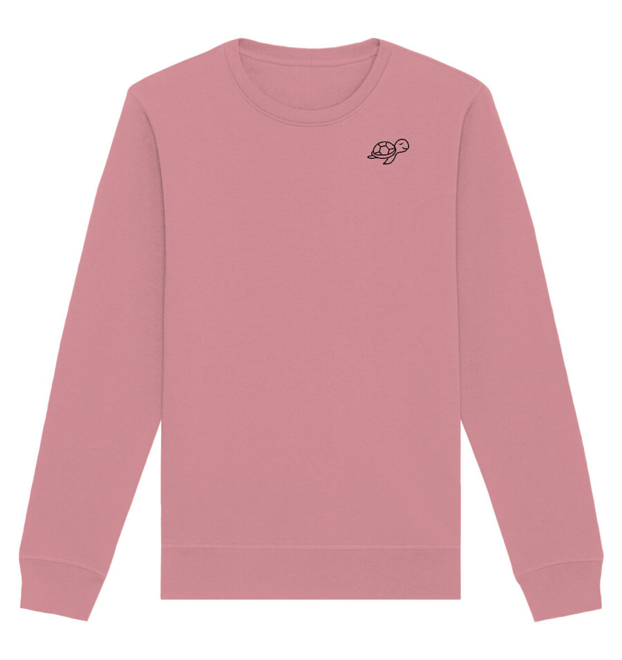 Turtle Organic Basic Unisex Sweatshirt Canyon Pink