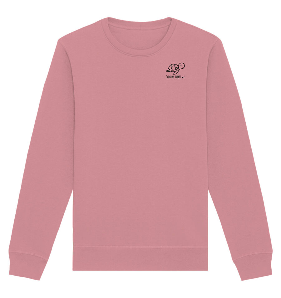 Turtle Organic Basic Unisex Sweatshirt Canyon Pink