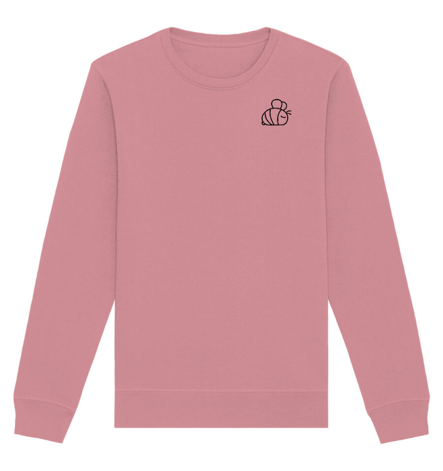 Bee Organic Basic Unisex Sweatshirt Canyon Pink