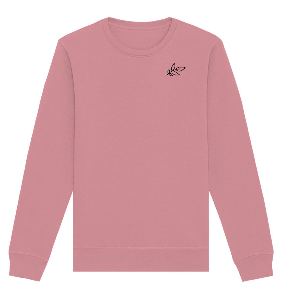 Unbeleafable Organic Basic Unisex Sweatshirt Canyon Pink
