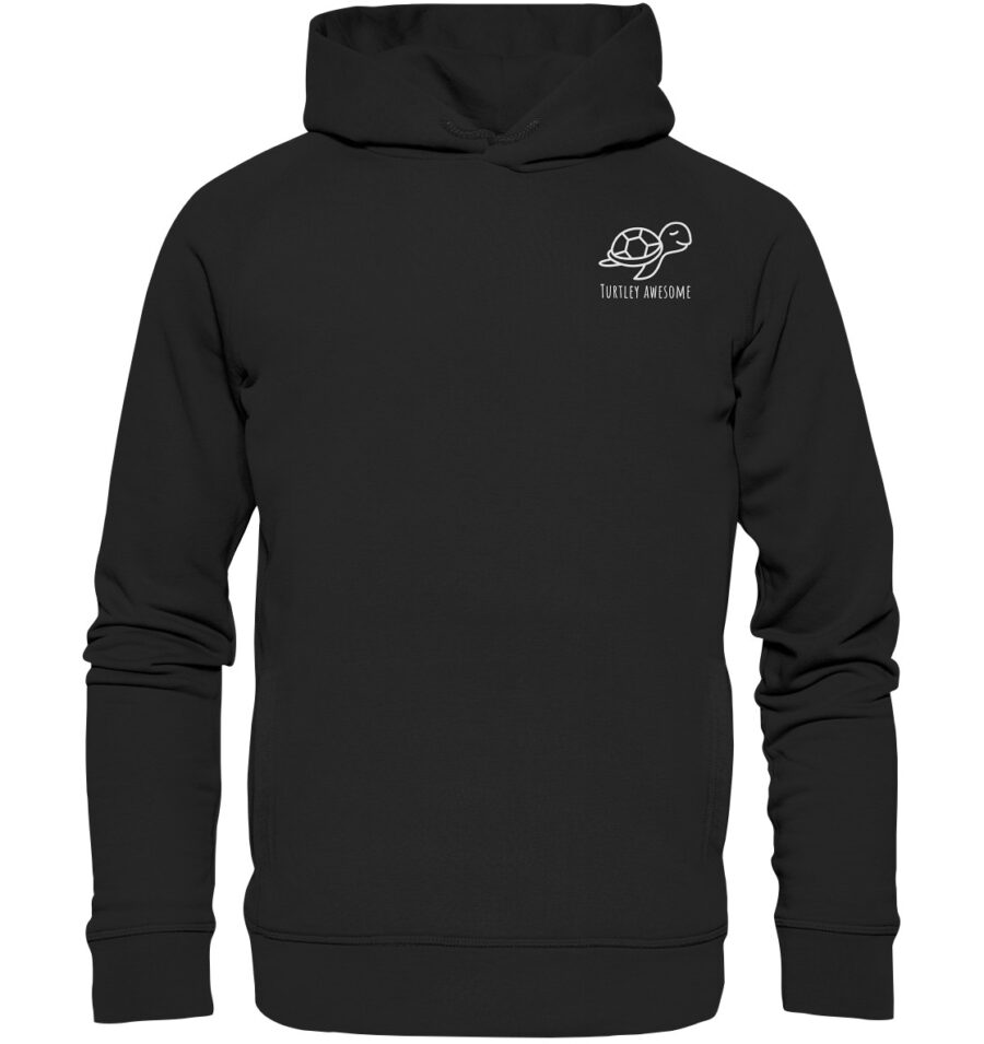 Turtle Organic Fashion Hoodie Black