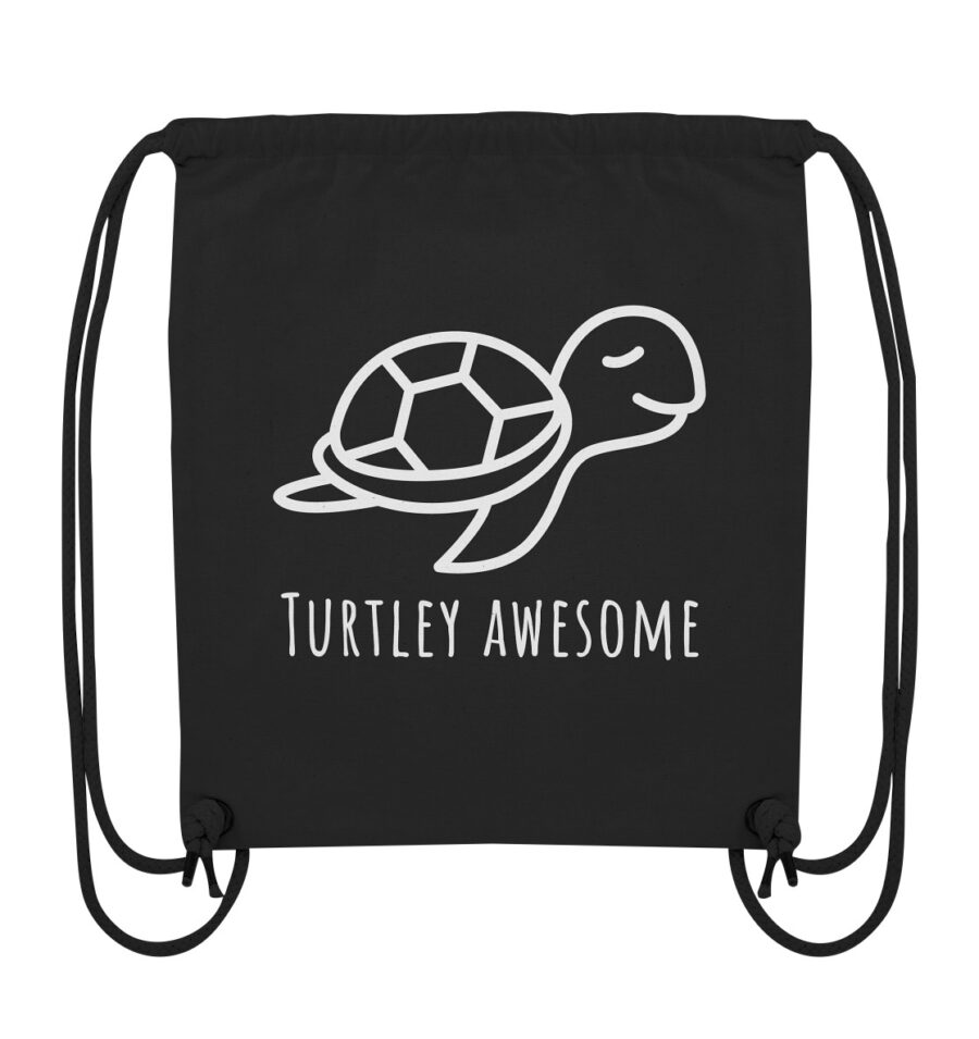 Turtle Organic Gym-Bag Black