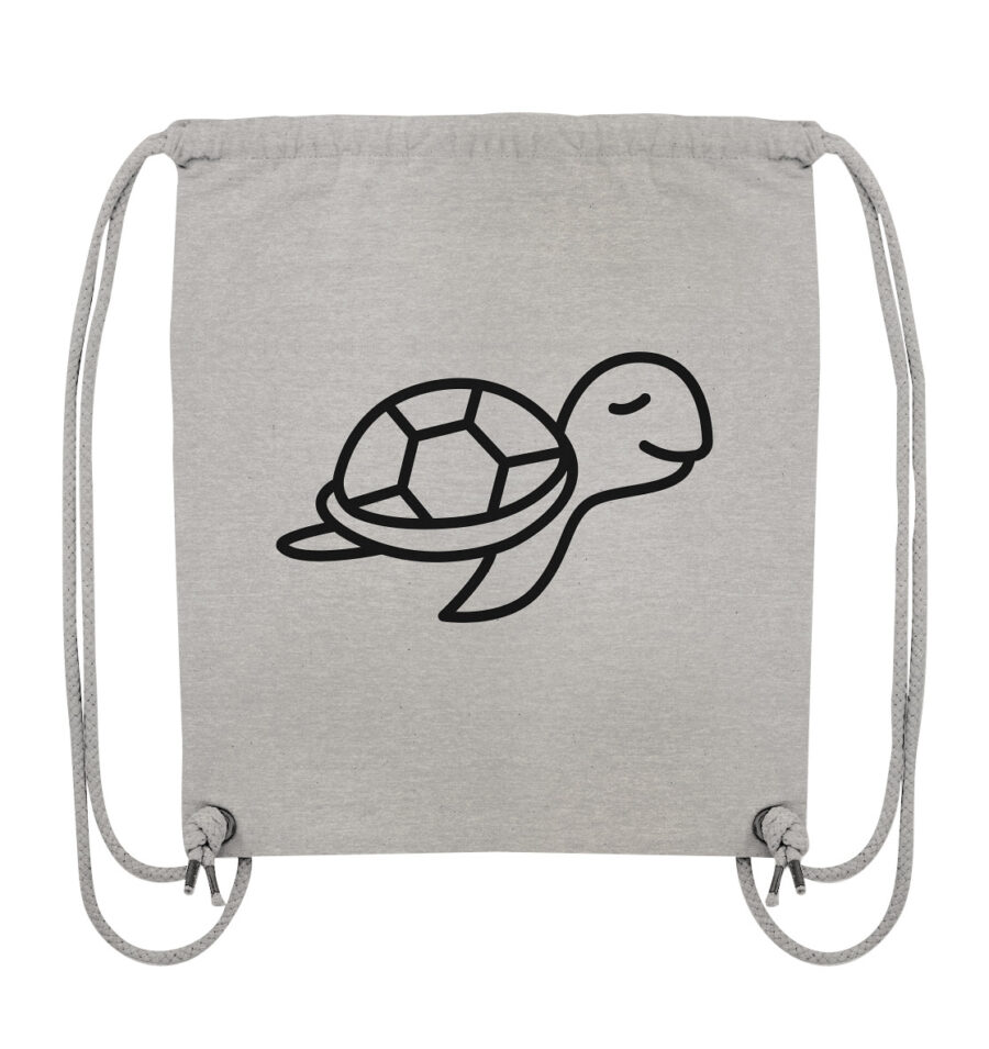 Turtle Organic Gym-Bag Heather Grey