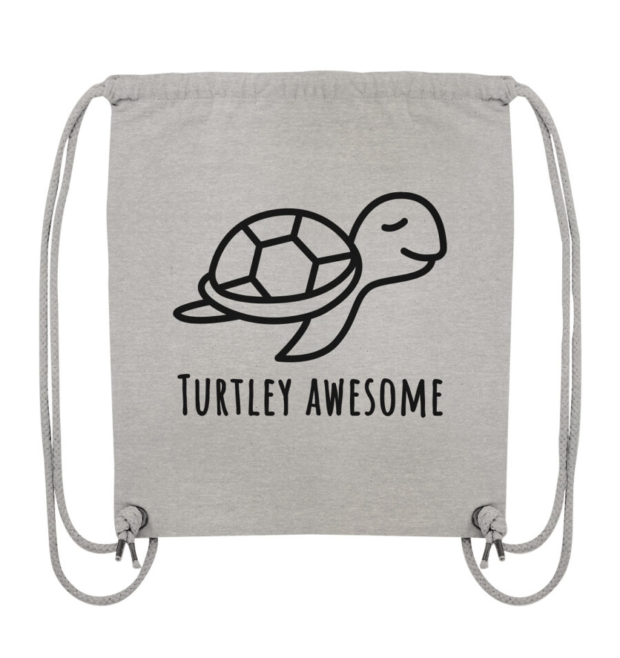 Turtle Organic Gym-Bag Heather Grey