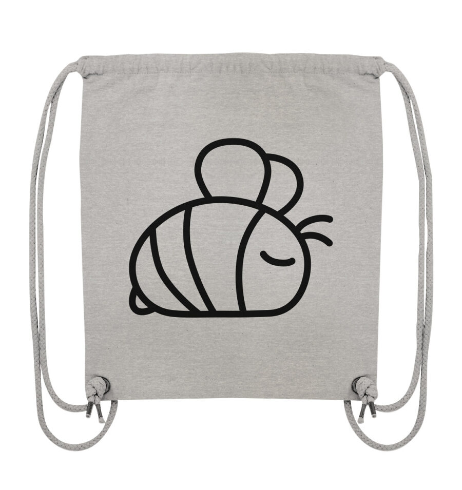 Bee Organic Gym-Bag Heather Grey