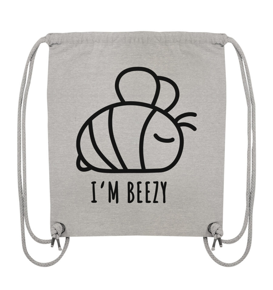 Bee Organic Gym-Bag Heather Grey