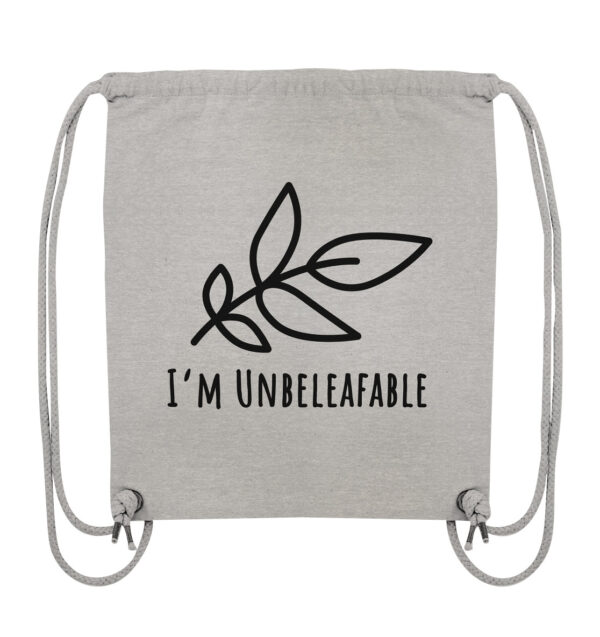 Unbeleafable Organic Gym-Bag Heather Grey