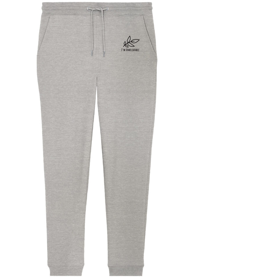 Unbeleafable Organic Jogger Pants Heather Grey