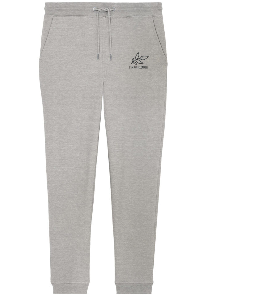 Unbeleafable Organic Jogger Pants Heather Grey