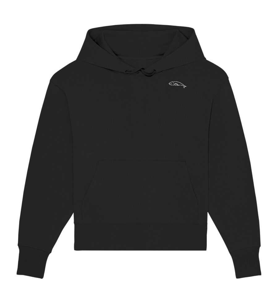 Whale Organic Oversize Hoodie Black