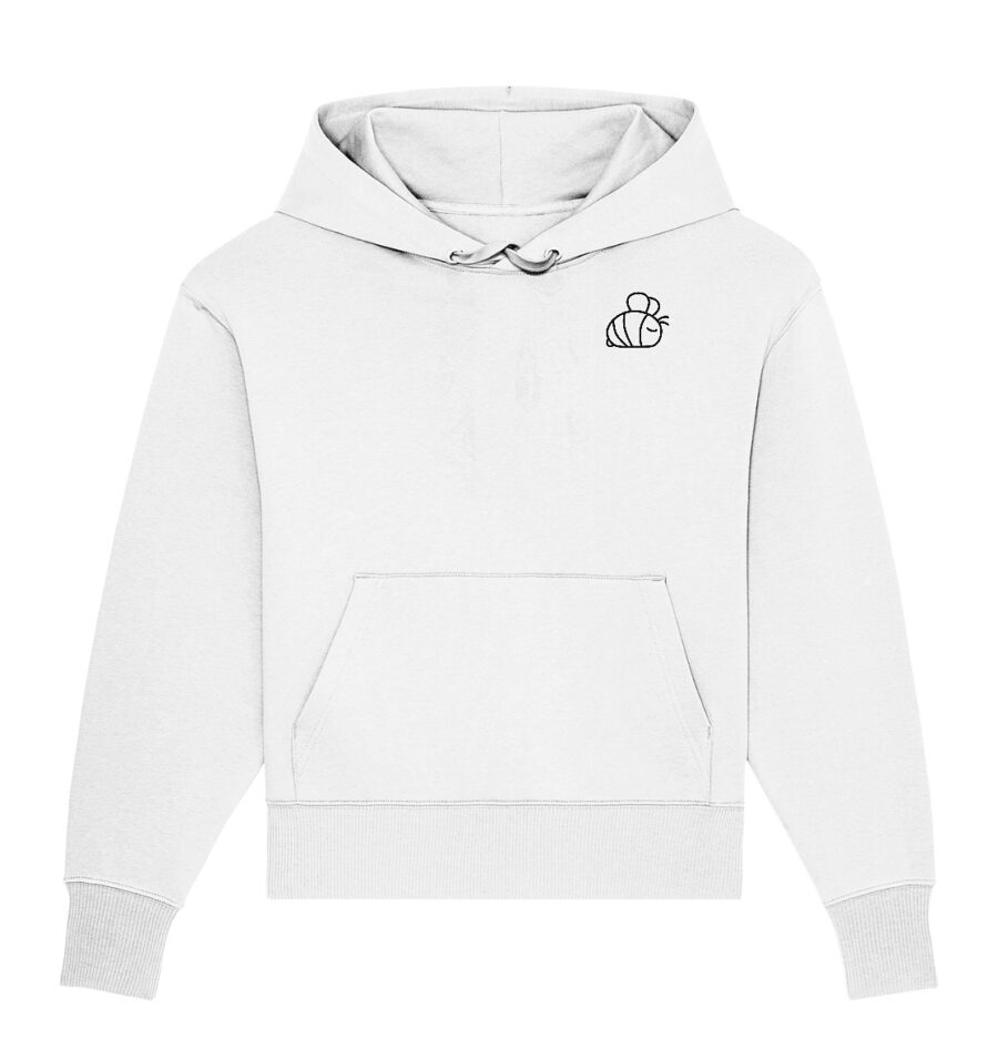 Bee Organic Oversize Hoodie White