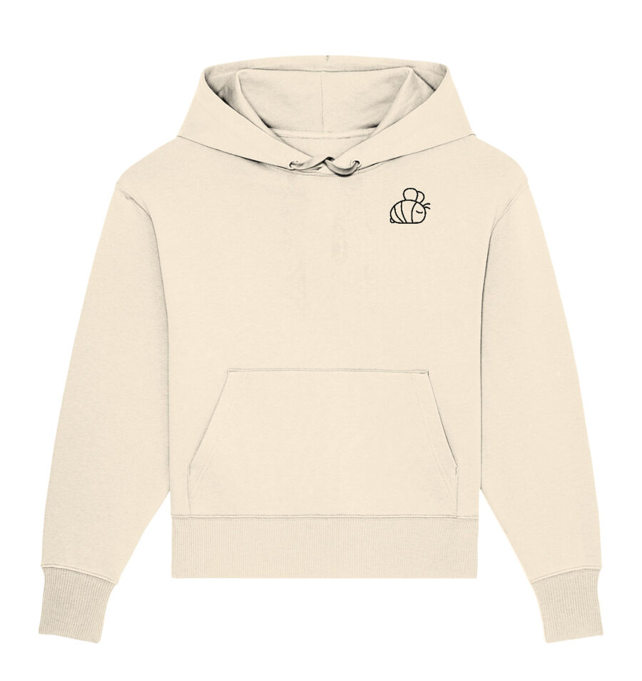 Bee Organic Oversize Hoodie Natural Raw