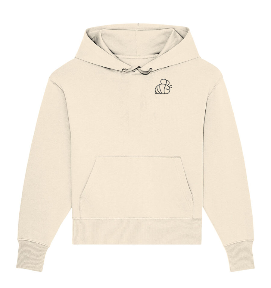 Bee Organic Oversize Hoodie Natural Raw
