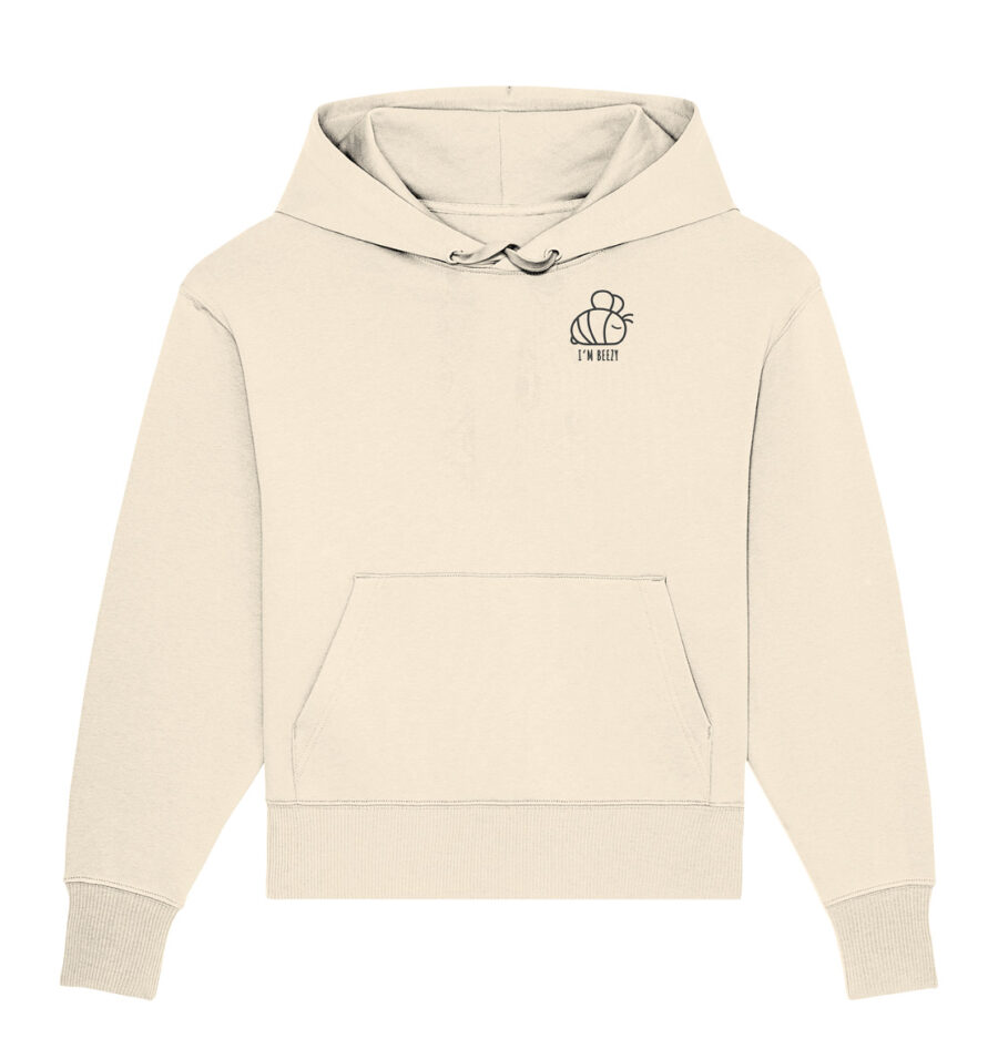 Bee Organic Oversize Hoodie Natural Raw