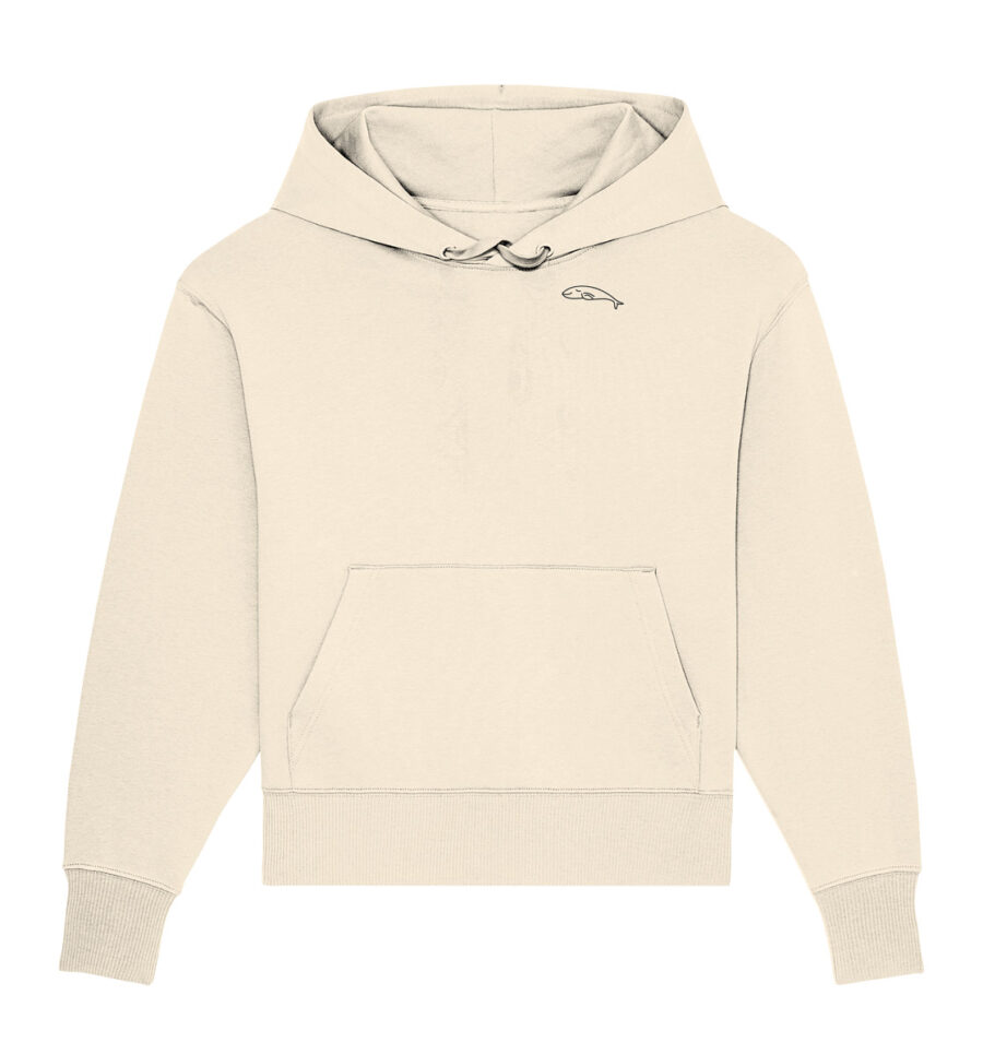 Whale Organic Oversize Hoodie Natural Raw