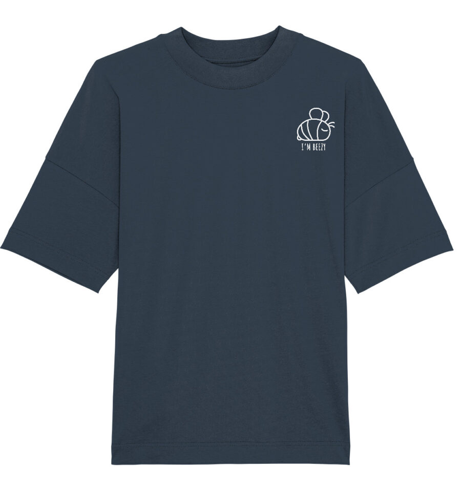 Bee Organic Oversize Shirt India Ink Grey
