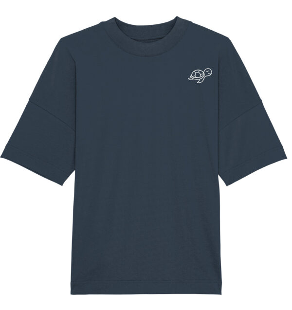 Turtle Organic Oversize Shirt India Ink Grey