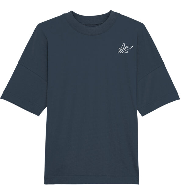 Unbeleafable Organic Oversize Shirt India Ink Grey