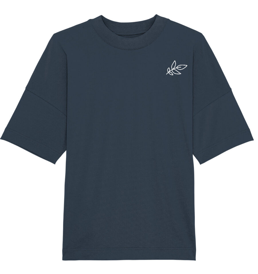 Unbeleafable Organic Oversize Shirt India Ink Grey