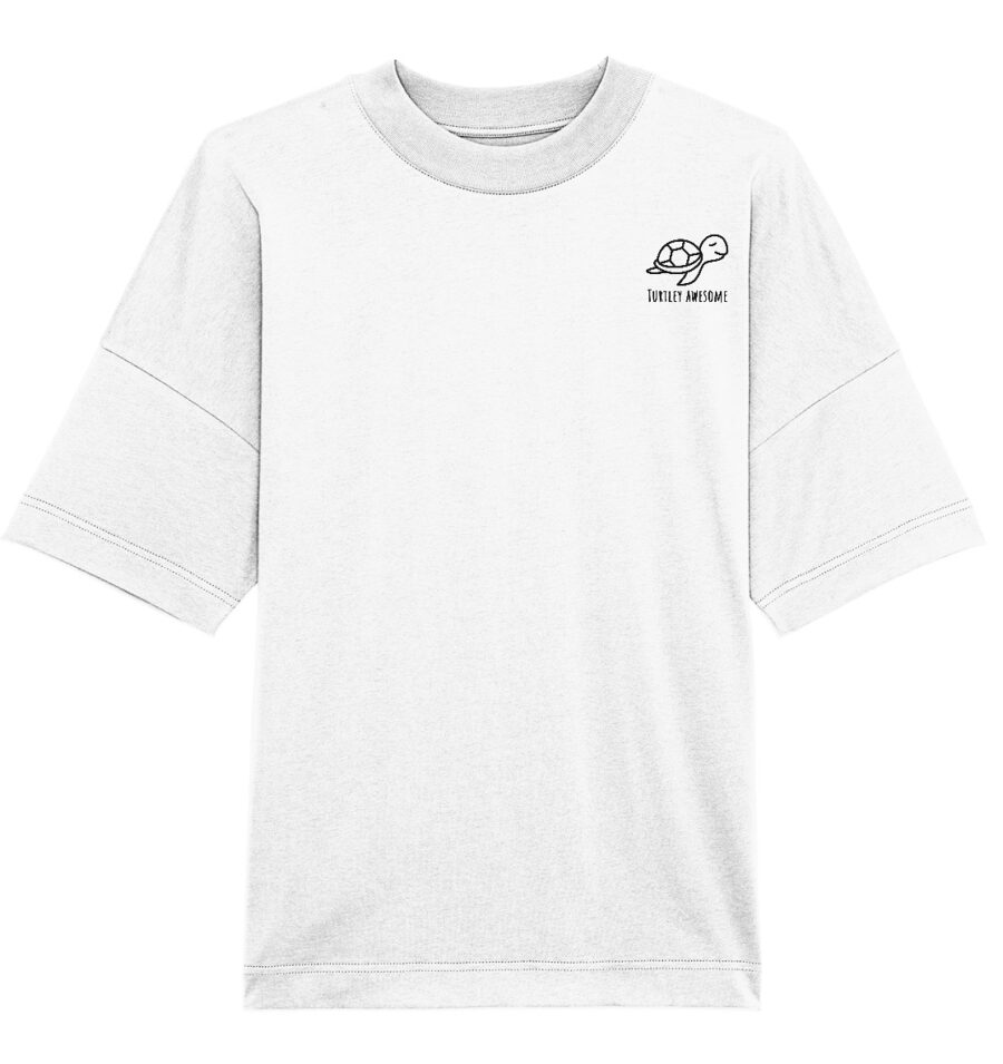 Turtle Organic Oversize Shirt White