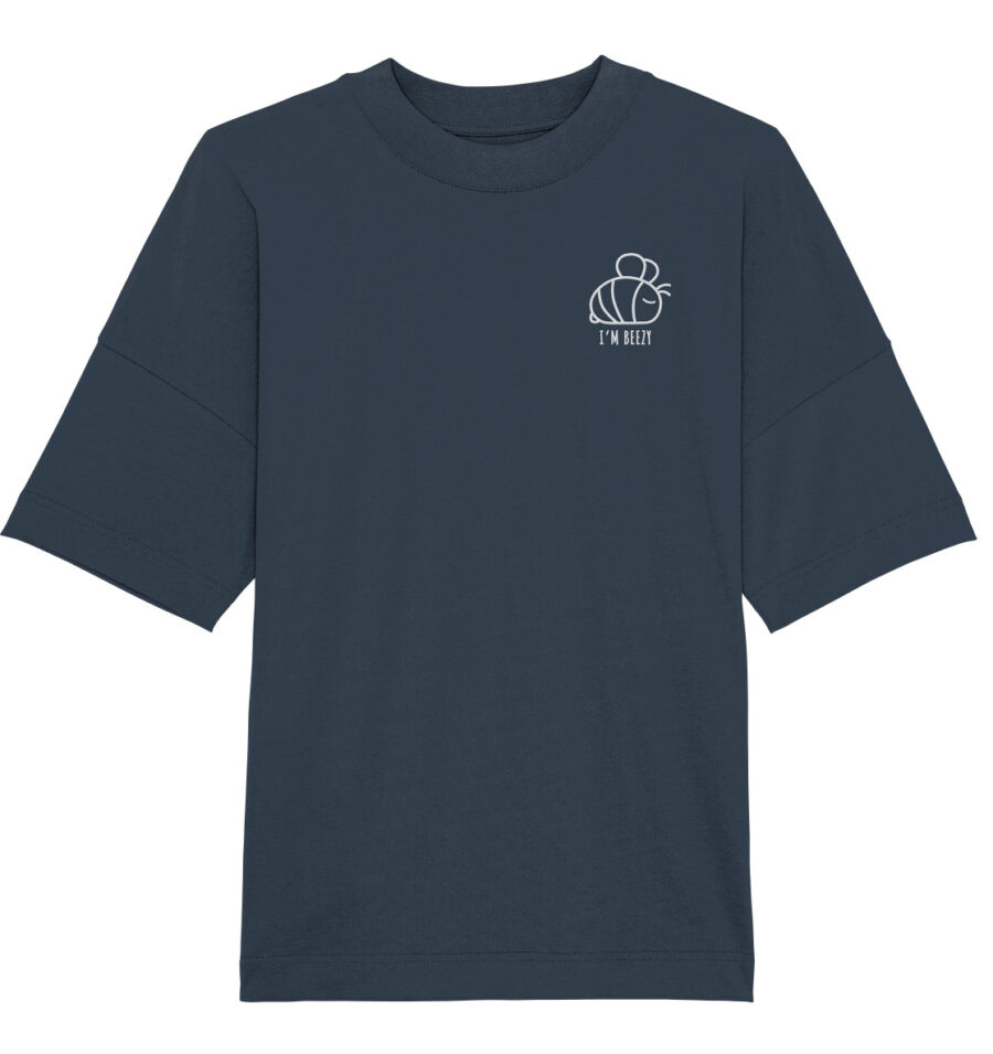 Bee Organic Oversize Shirt India Ink Grey