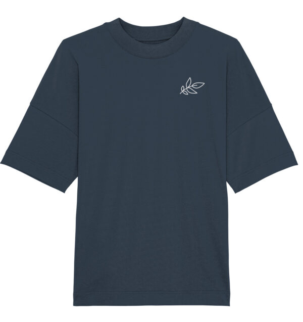 Unbeleafable Organic Oversize Shirt India Ink Grey
