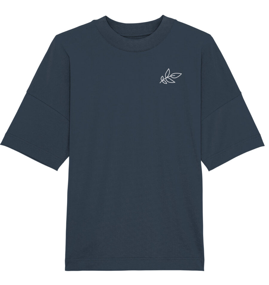 Unbeleafable Organic Oversize Shirt India Ink Grey