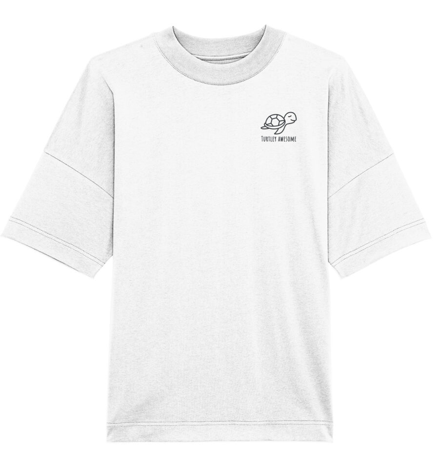 Turtle Organic Oversize Shirt White